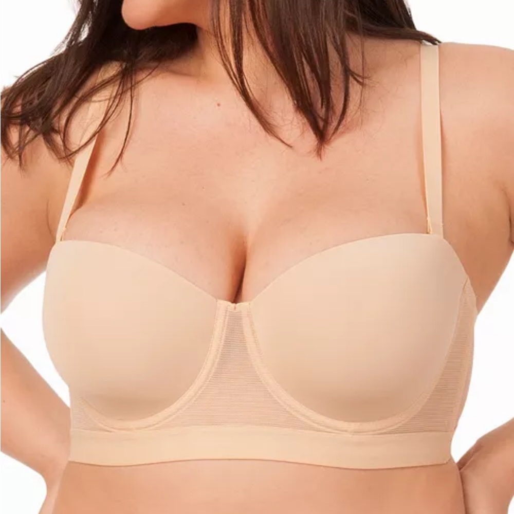 Lively Smooth Strapless Bra in Toasted Almond, 32DDD